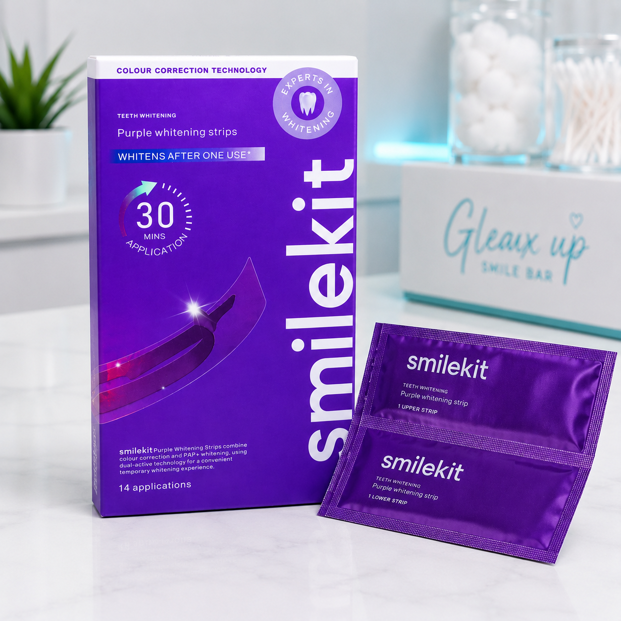 SmileKit Purple Whitening Strips (14 Treatments)