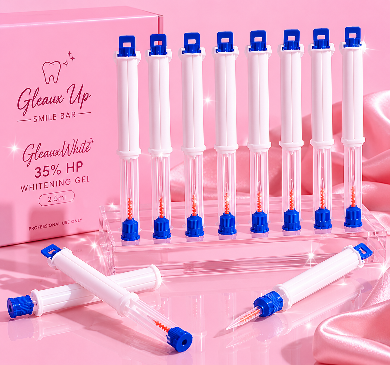 Pro Gleaux Whitening Bundle | 10 Pack 35% HP Whitening Gel